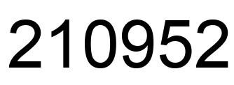 Número 210952 imagen negro