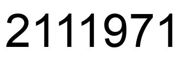 Number 2111971 black image