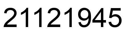 Número 21121945 imagen negro