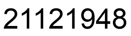 Número 21121948 imagen negro