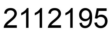 Número 2112195 imagen negro
