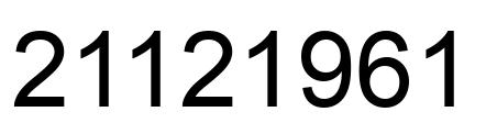 Número 21121961 imagen negro