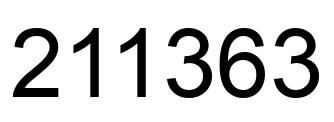 Número 211363 imagen negro