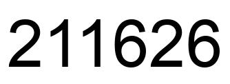 Number 211626 black image