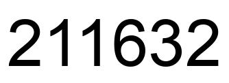Number 211632 black image