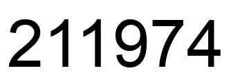 Número 211974 imagen negro