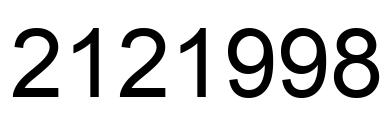 Número 2121998 imagen negro