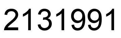 Number 2131991 black image