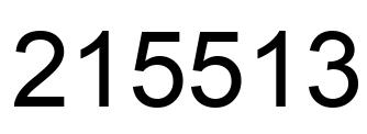 Número 215513 imagen negro