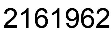 Número 2161962 imagen negro