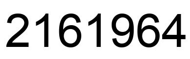 Número 2161964 imagen negro