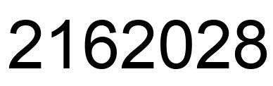 Número 2162028 imagen negro