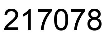 Número 217078 imagen negro