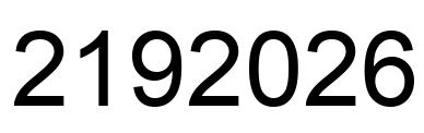 Número 2192026 imagen negro