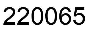 Number 220065 black image
