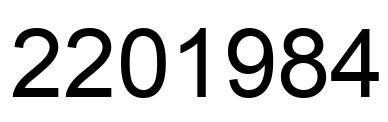 Number 2201984 black image