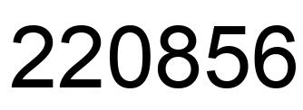 Número 220856 imagen negro