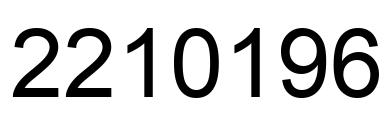 Número 2210196 imagen negro