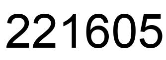 Número 221605 imagen negro