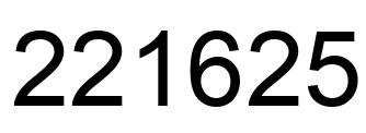 Número 221625 imagen negro
