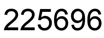 Número 225696 imagen negro