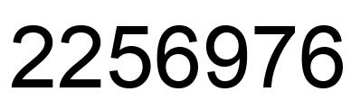 Número 2256976 imagen negro