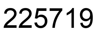 Número 225719 imagen negro