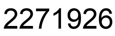 Número 2271926 imagen negro