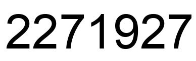 Número 2271927 imagen negro