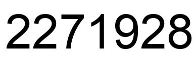 Número 2271928 imagen negro