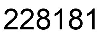 Número 228181 imagen negro