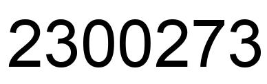 Número 2300273 imagen negro