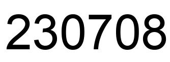 Número 230708 imagen negro