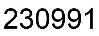 Número 230991 imagen negro