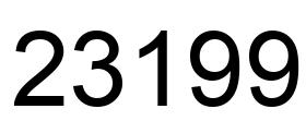 Número 23199 imagen negro