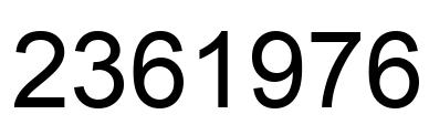 Número 2361976 imagen negro
