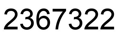 Número 2367322 imagen negro
