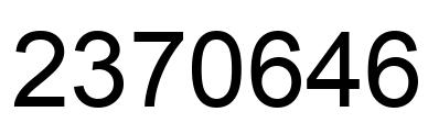 Número 2370646 imagen negro