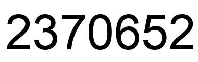 Número 2370652 imagen negro