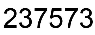 Número 237573 imagen negro