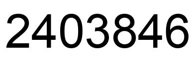 Number 2403846 black image