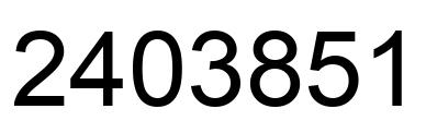 Number 2403851 black image