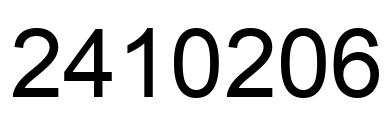 Number 2410206 black image