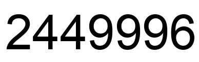 Número 2449996 imagen negro