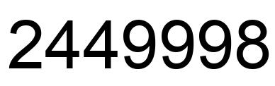 Número 2449998 imagen negro