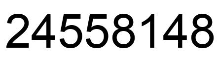 Número 24558148 imagen negro