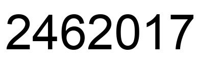 Número 2462017 imagen negro