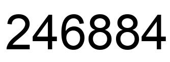 Número 246884 imagen negro
