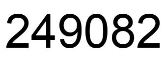 Número 249082 imagen negro