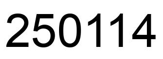 Número 250114 imagen negro